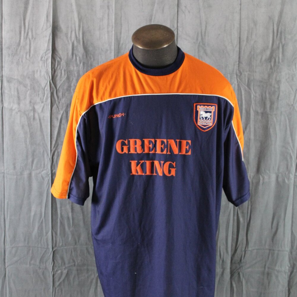 Ipswich Town FC Jersey (VTG) - 1998 Home Jersey by Punch - Men's 2XL